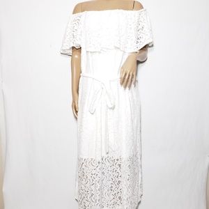 Lane Bryant White Lace Dress
